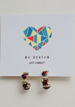 Load image into Gallery viewer, Accessories - Earring : Patched Heart Pair Earring Hoop
