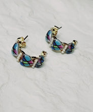 Load image into Gallery viewer, Accessories - Earring : Patched Heart Pair Earring Hoop
