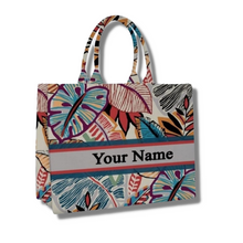 Load image into Gallery viewer, Icon Tote - Your Own Natural Print Book Tote
