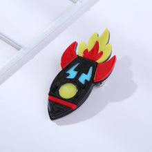Load image into Gallery viewer, Accessories - Brooch : Lovely Acrylic Rockets Brooch /  Batch
