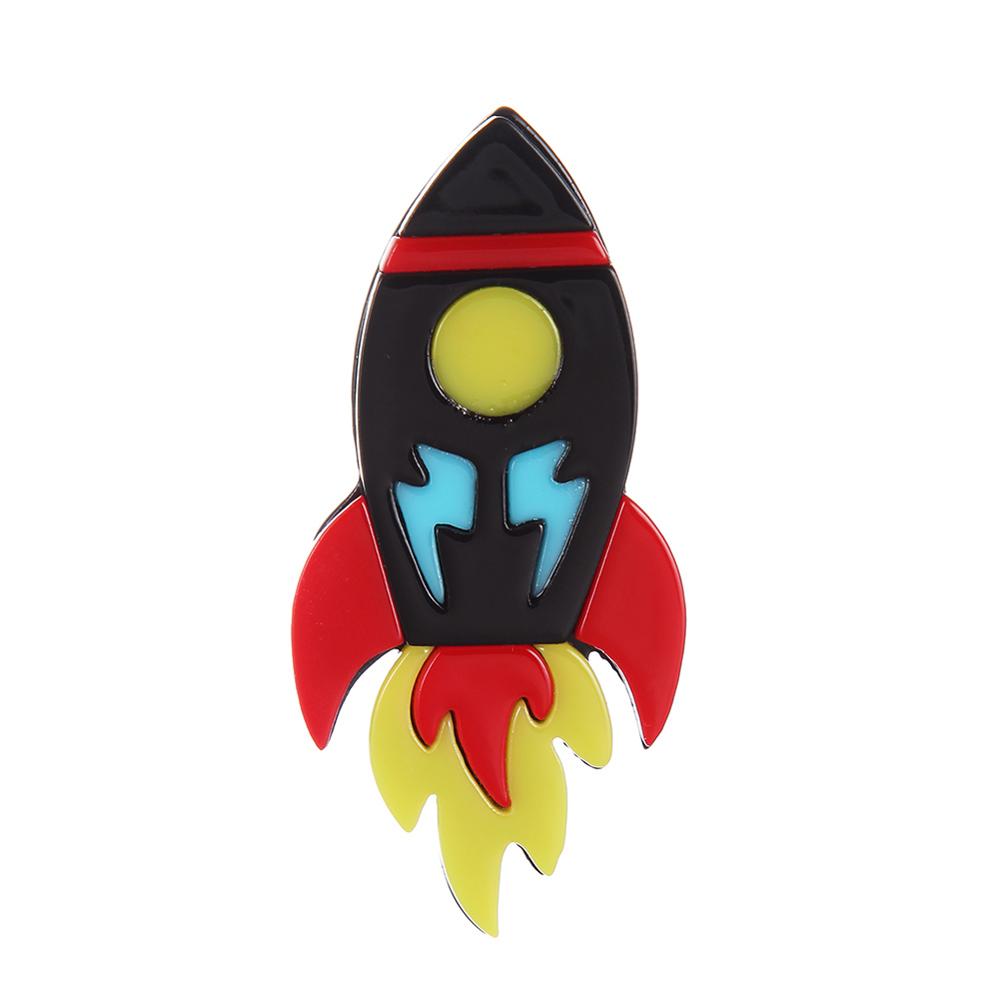 Accessories - Brooch : Lovely Acrylic Rockets Brooch /  Batch