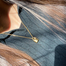Load image into Gallery viewer, Accessories - Necklace : Stainless Steel Initial Necklace Gold Chain Padlock Necklace
