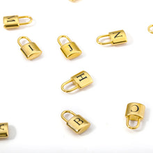 Load image into Gallery viewer, Accessories - Necklace : Stainless Steel Initial Necklace Gold Chain Padlock Necklace
