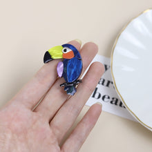 Load image into Gallery viewer, Accessories - Brooch : Colourful Acrylic Parrot Brooch / Batch
