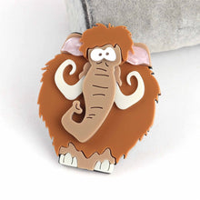 Load image into Gallery viewer, Accessories - Brooch :  Mammoth Hairy Acrylic Cartoon Elephant Brooch / Batch
