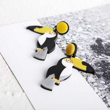 Load image into Gallery viewer, Accessories - Earring : Dangle Statement Acrylic Swallow / Parrot Stud Earrings
